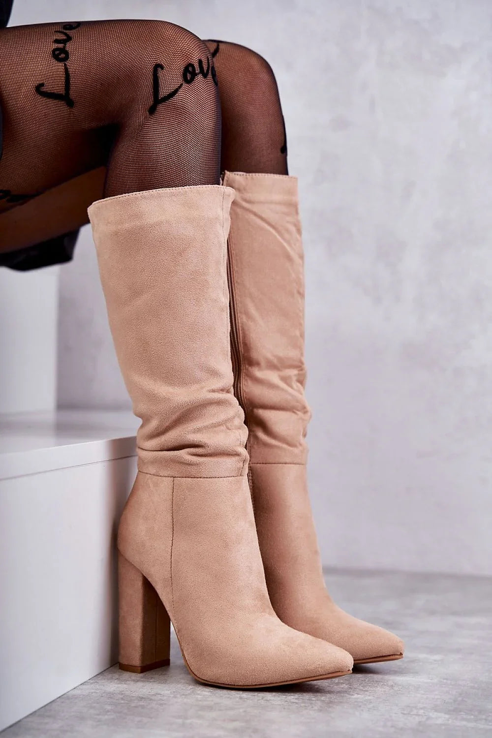 Women Heel Boots - High Block Shoes