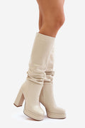 Women Heel Boots - High Block Shoes