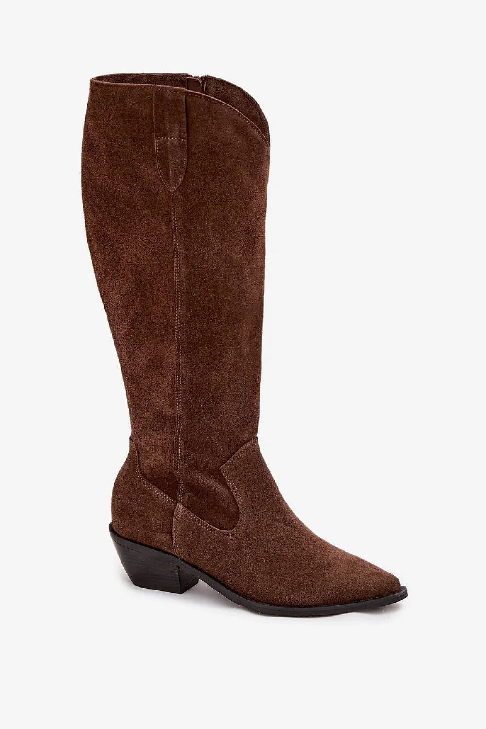 Women Heel Boots - Mid Cuban Shoes