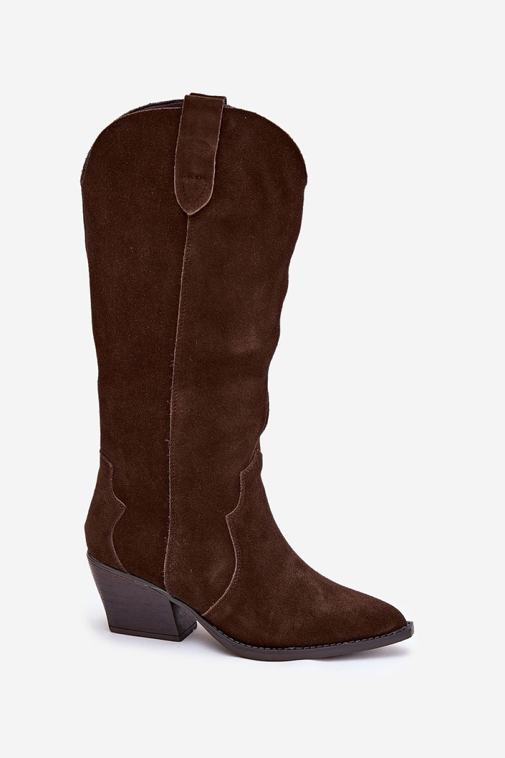 Women Heel Boots - Mid Tapered Shoes