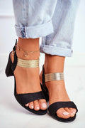 Women High Block Heel Party Sandals