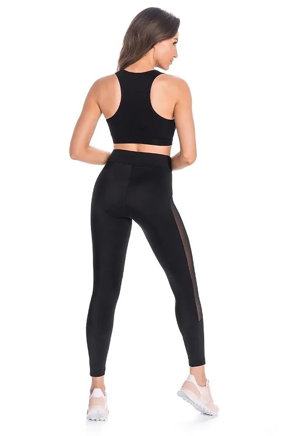 Women High Waist Cotton Stretch Sport Leggings