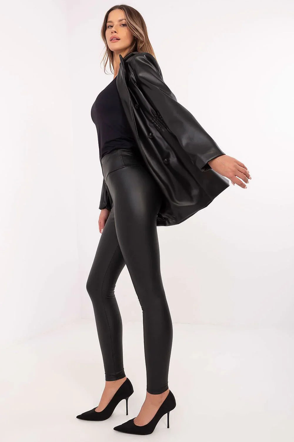 Women High Waist Insulated Tapered Fall Leggings