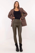 Women High Waist Insulated Tapered Fall Leggings