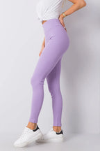 Women High Waist Textured Long Casual Leggings