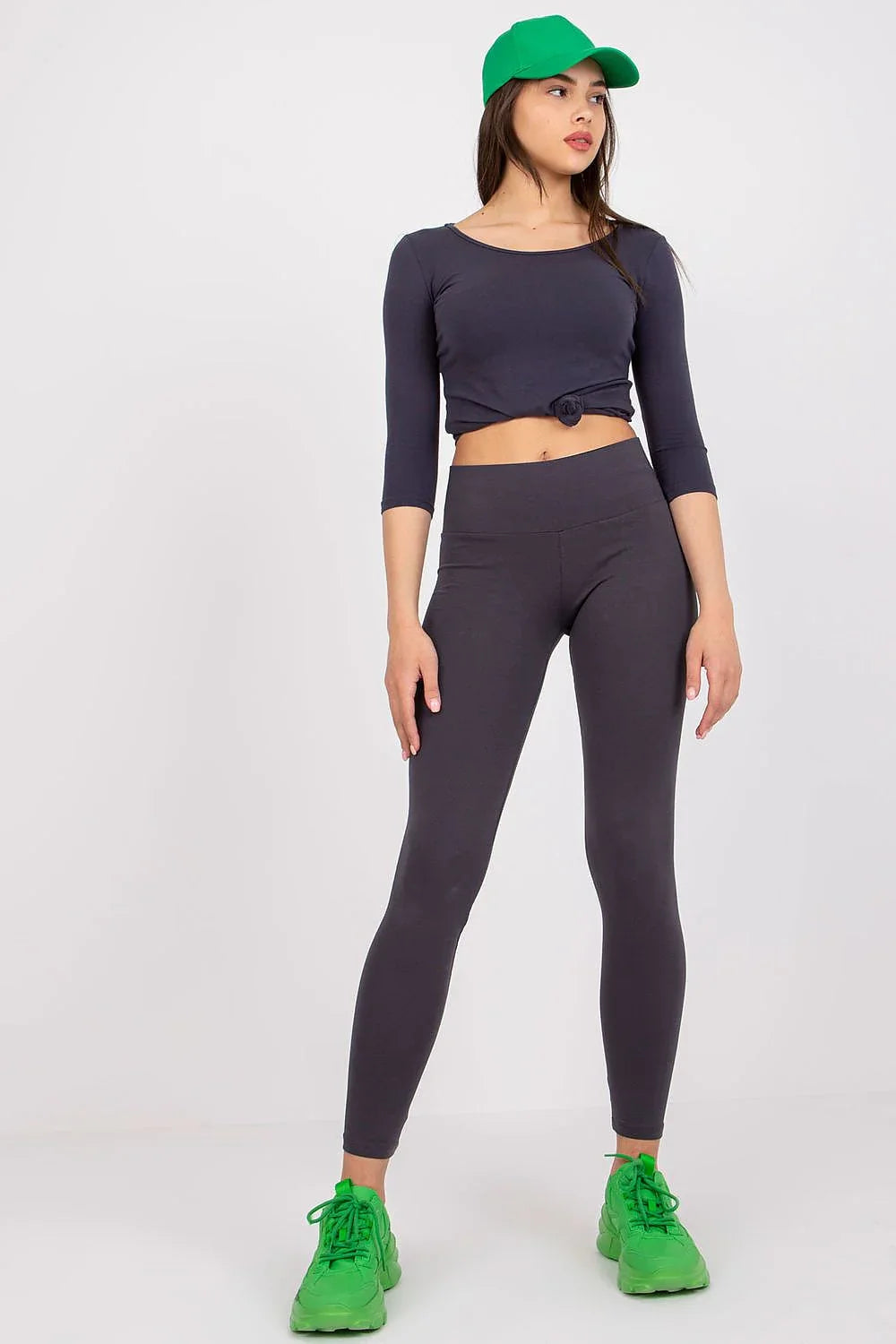 Women High Waisted Long Gym Leggings – Slim Fit