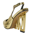 Women Leather Pointed Slingback Heels
