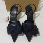 Women Pointed Toe Slingback Stiletto Sandals