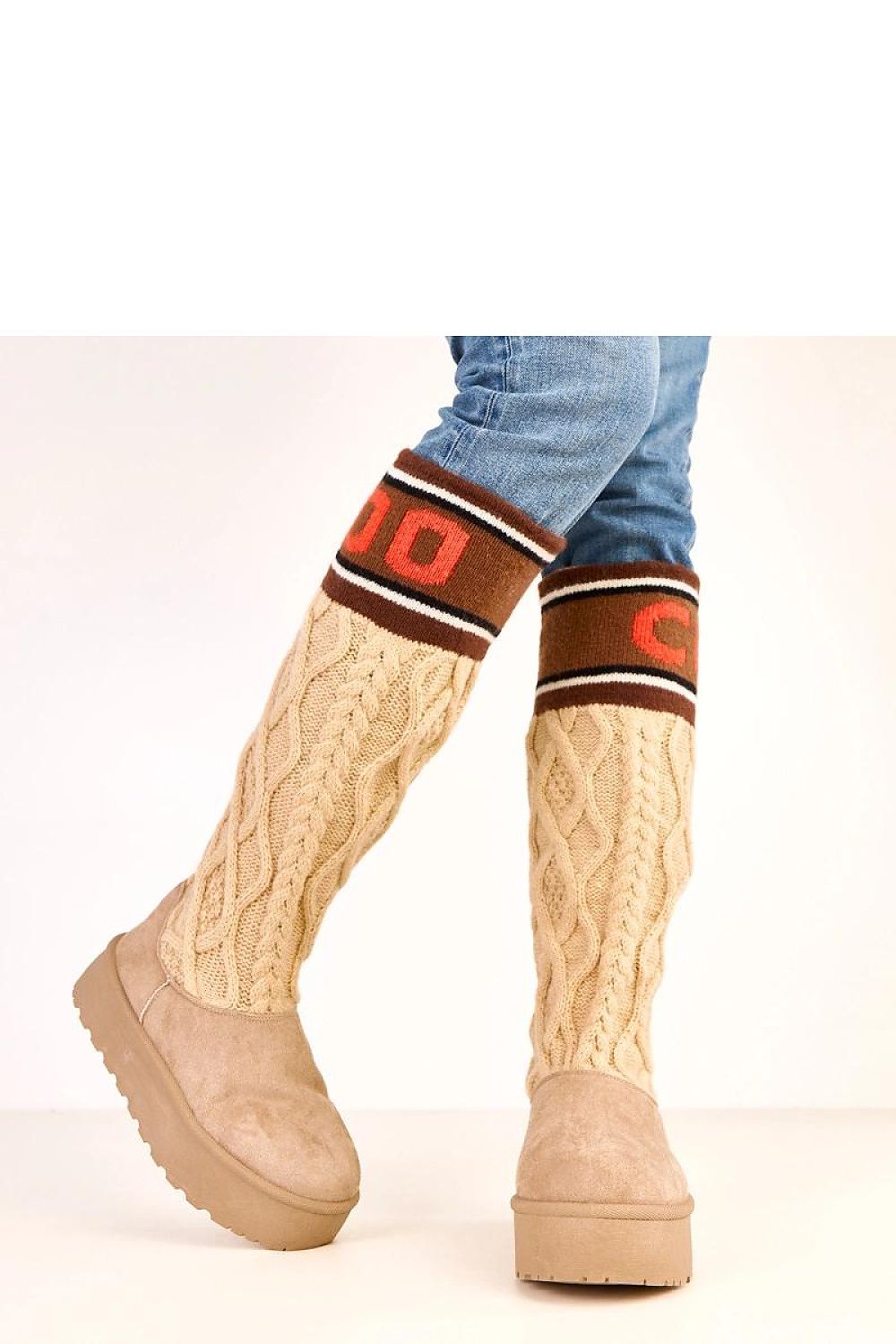 Women Snow Boots - Mid Platform Shoes