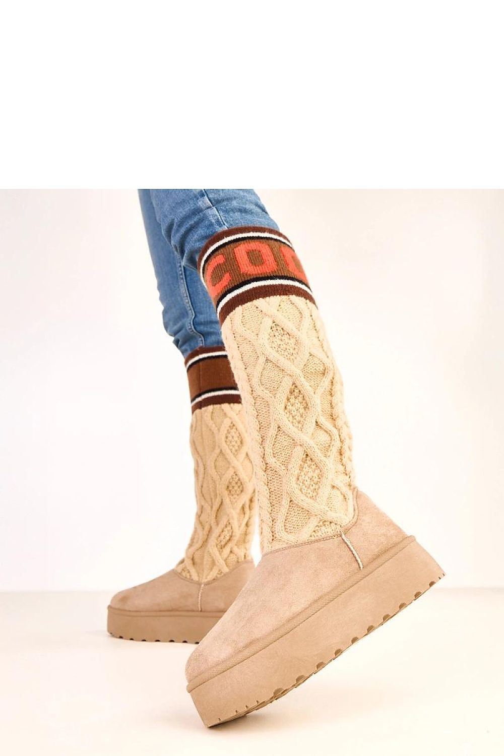 Women Snow Boots - Mid Platform Shoes