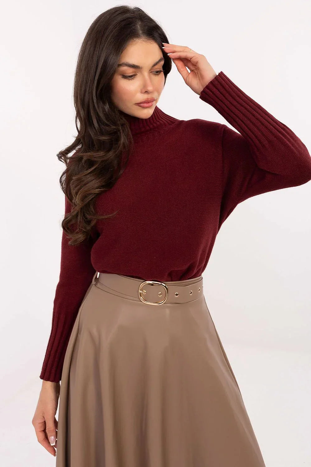 Women Soft Viscose Turtleneck Sweater