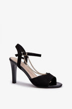 Women Stiletto Ankle Strap Evening Sandals