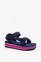 Women Striped Platform Comfort Sandals
