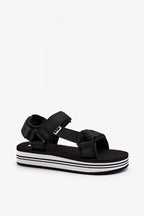 Women Striped Platform Comfort Sandals