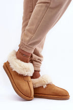 Women Suede Insulated House Slippers