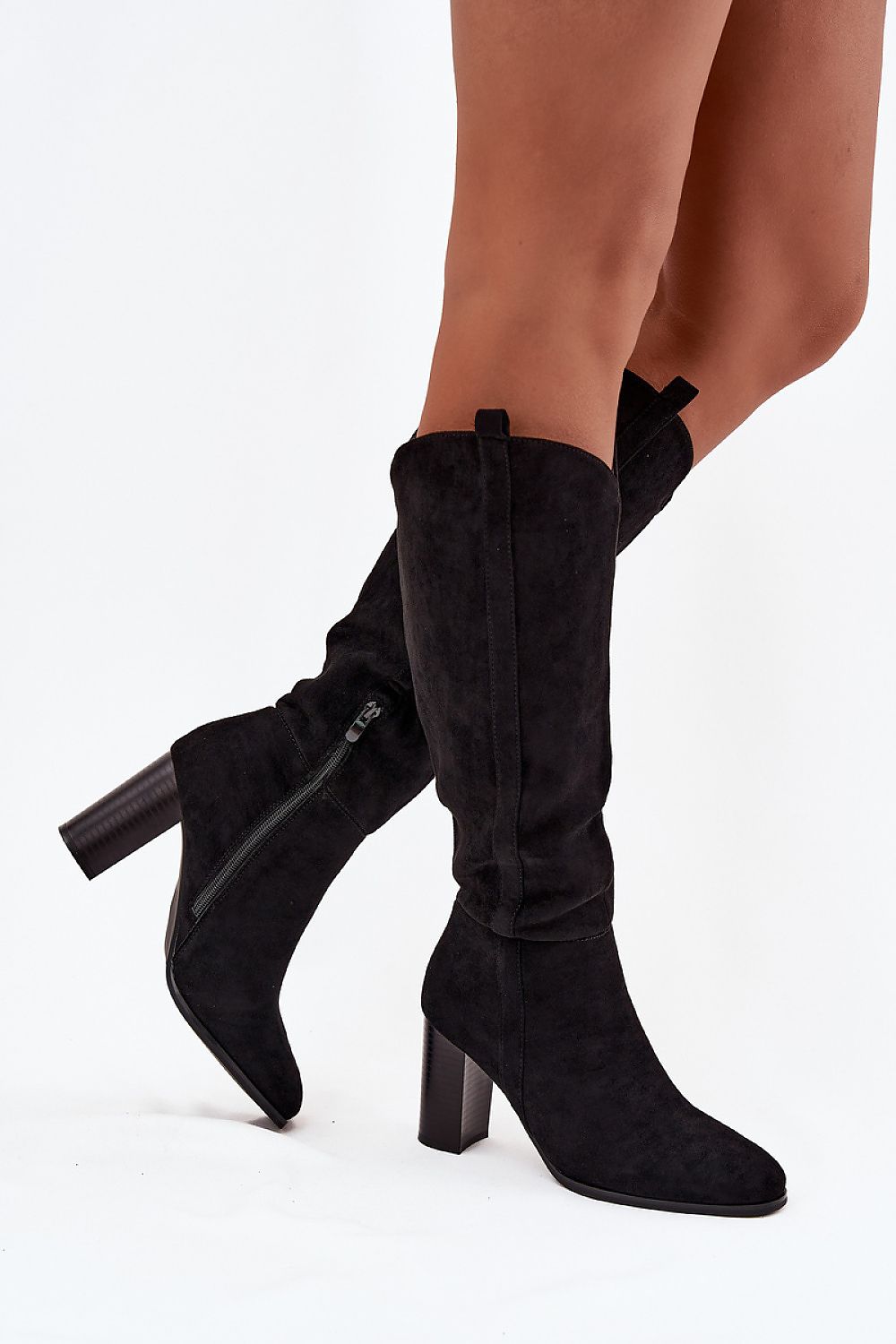 Women Thigh High Boots - High Block Shoes