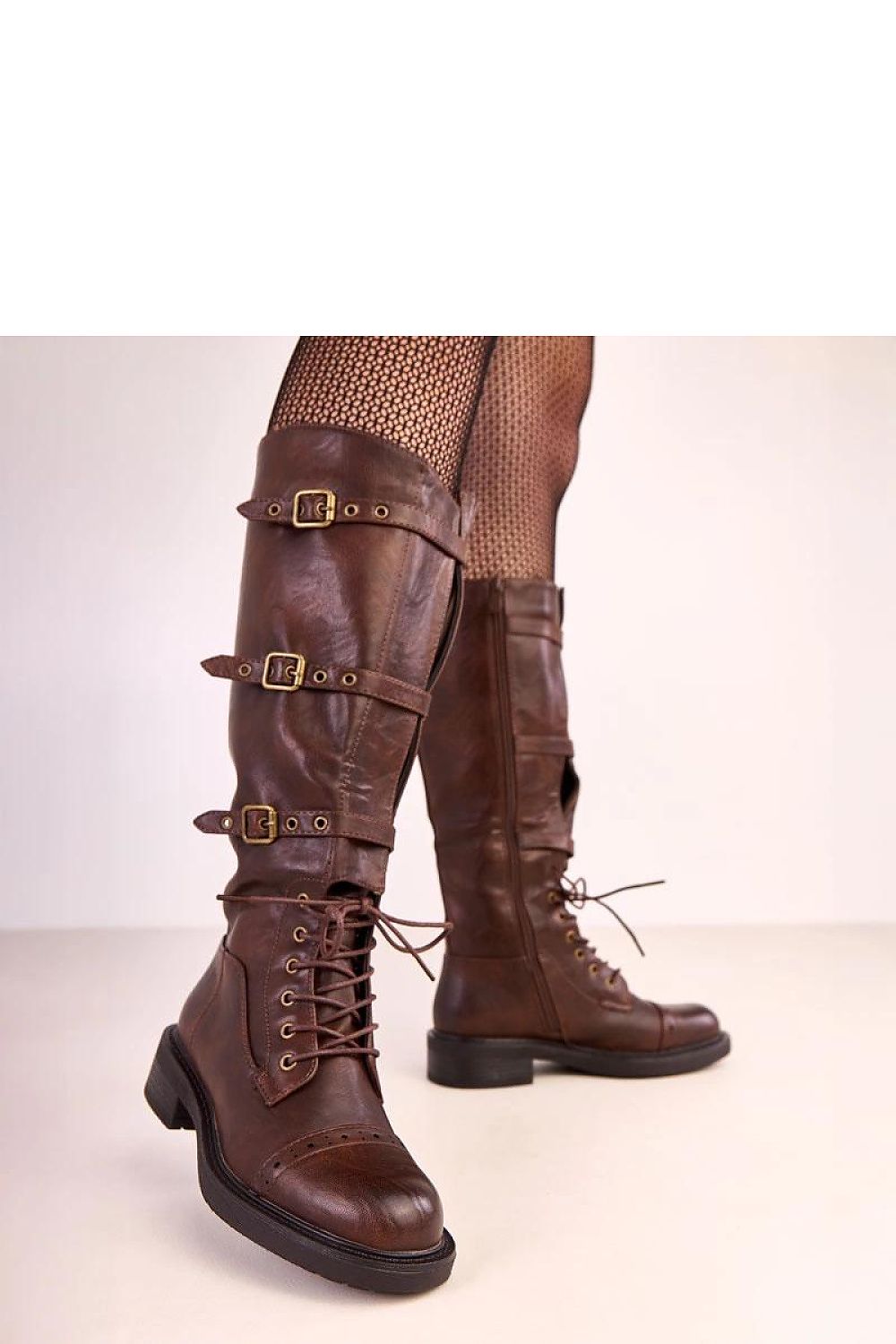 Women Thigh High Boots - Low Block Shoes