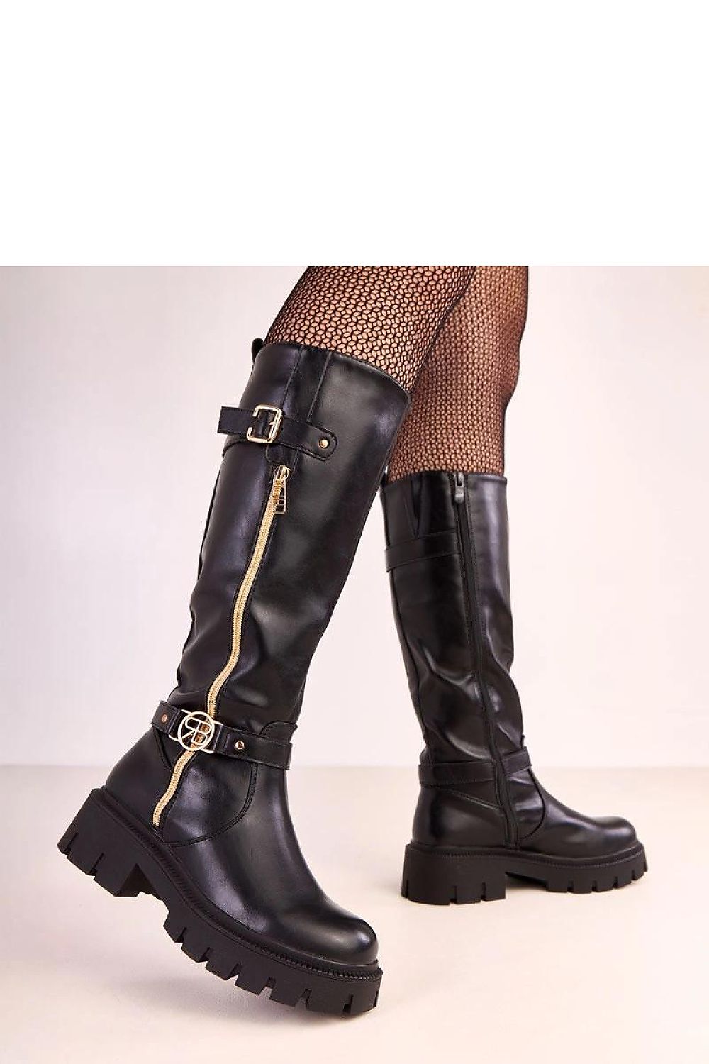 Women Thigh High Boots - Low Block Shoes