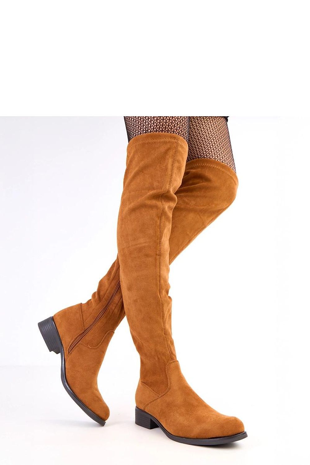 Women Thigh High Boots - Low Block Shoes