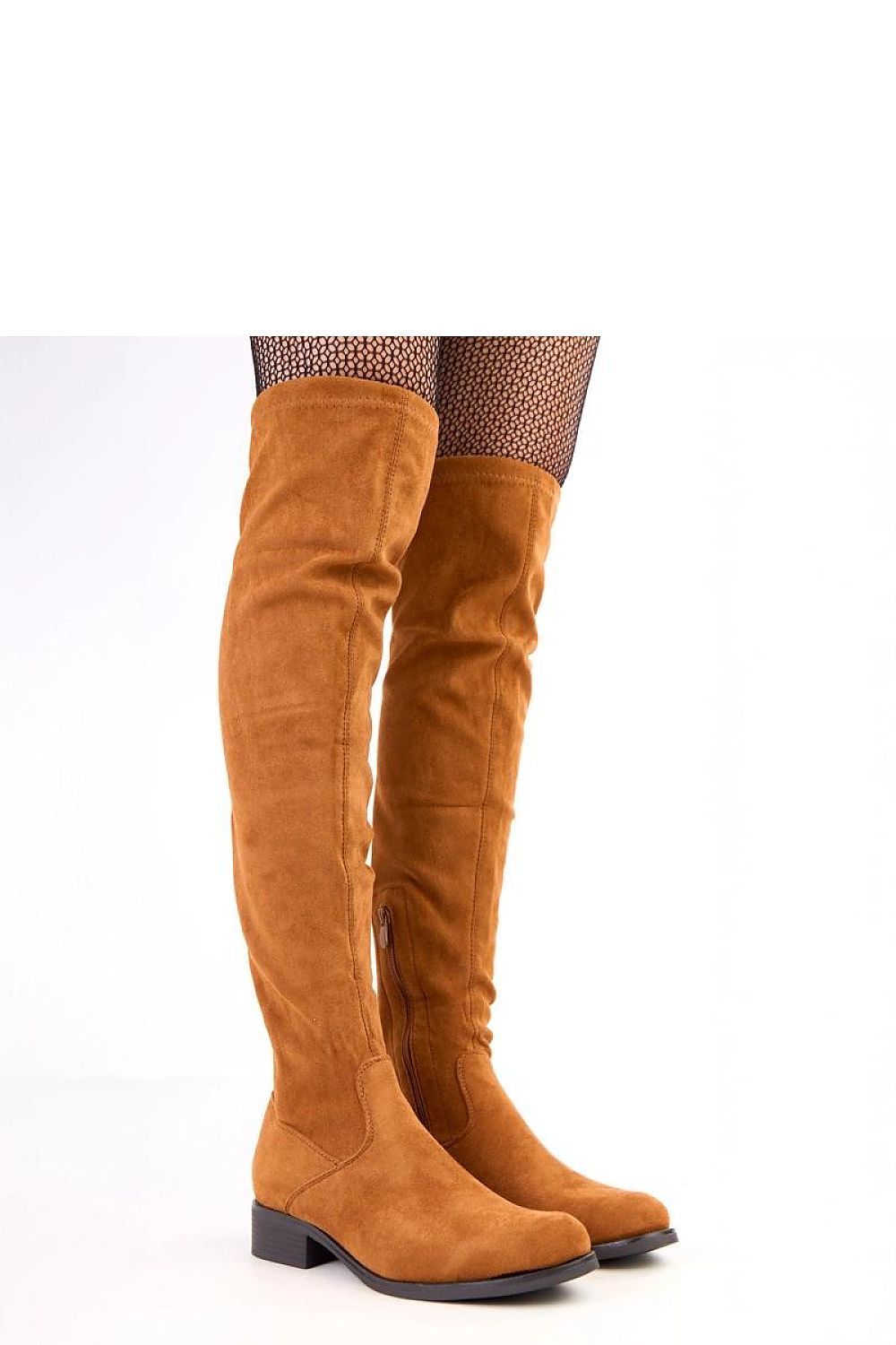 Women Thigh High Boots - Low Block Shoes