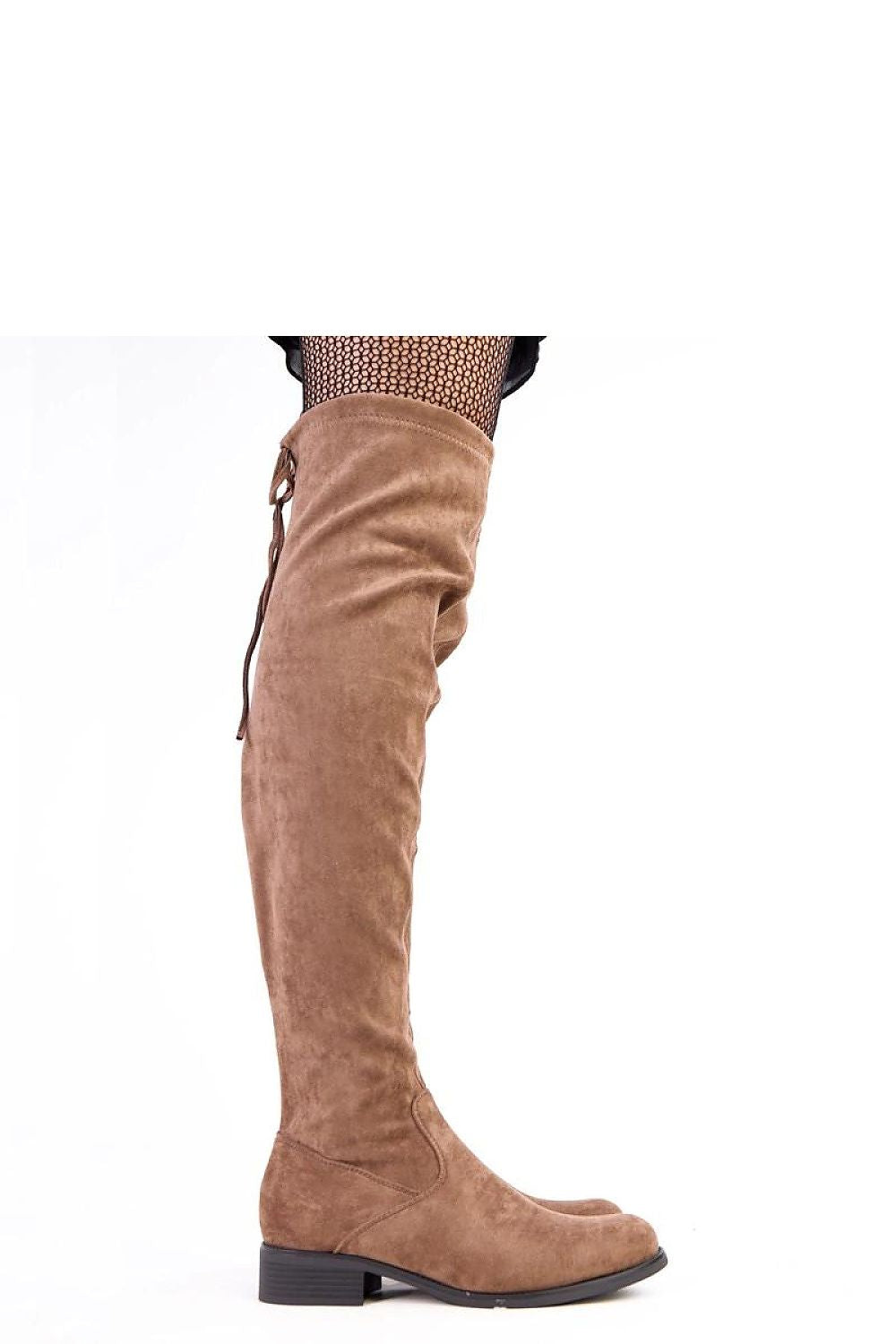 Women Thigh High Boots - Low Block Shoes