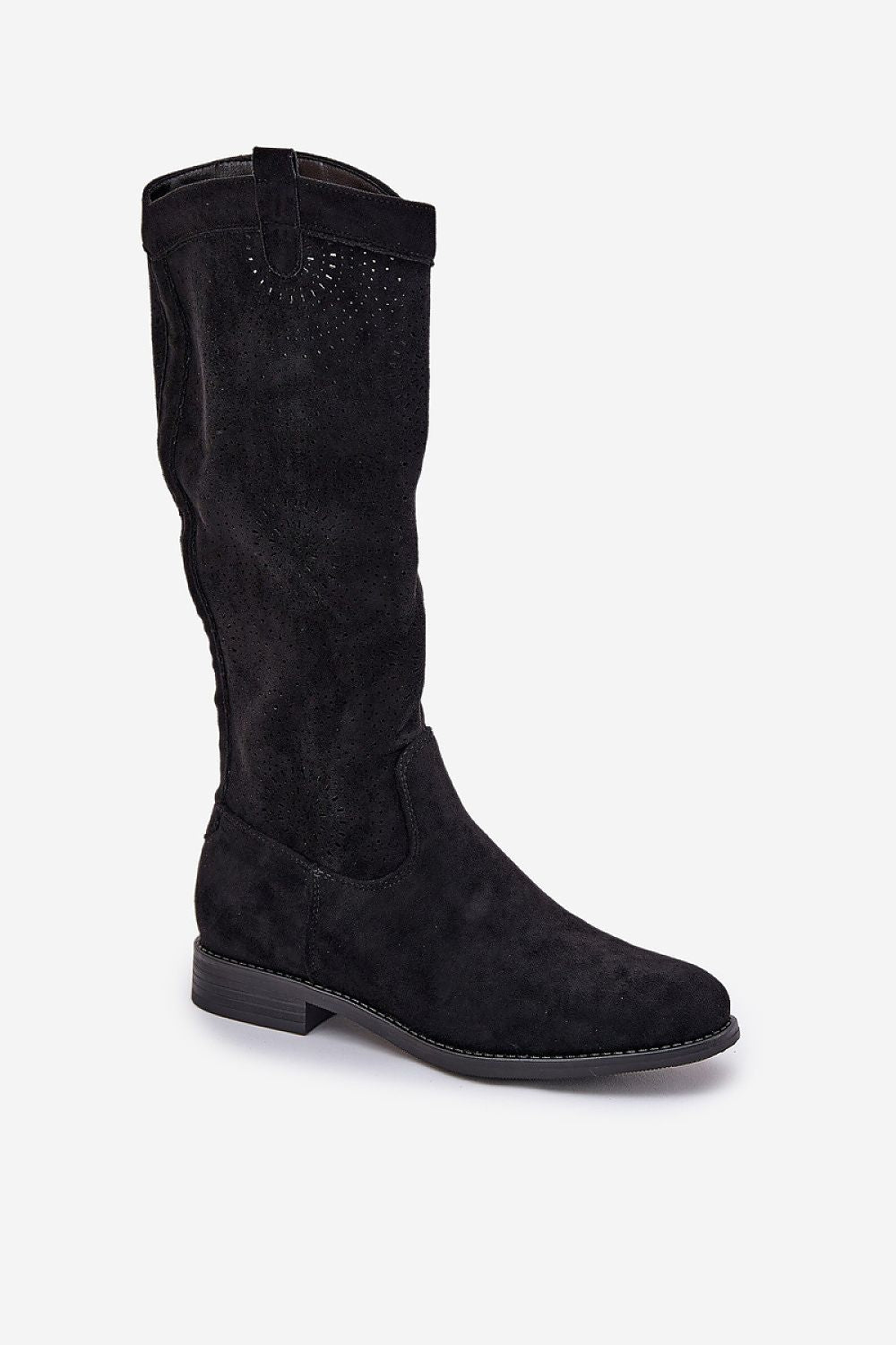 Women Thigh High Boots - Low Flat Shoes