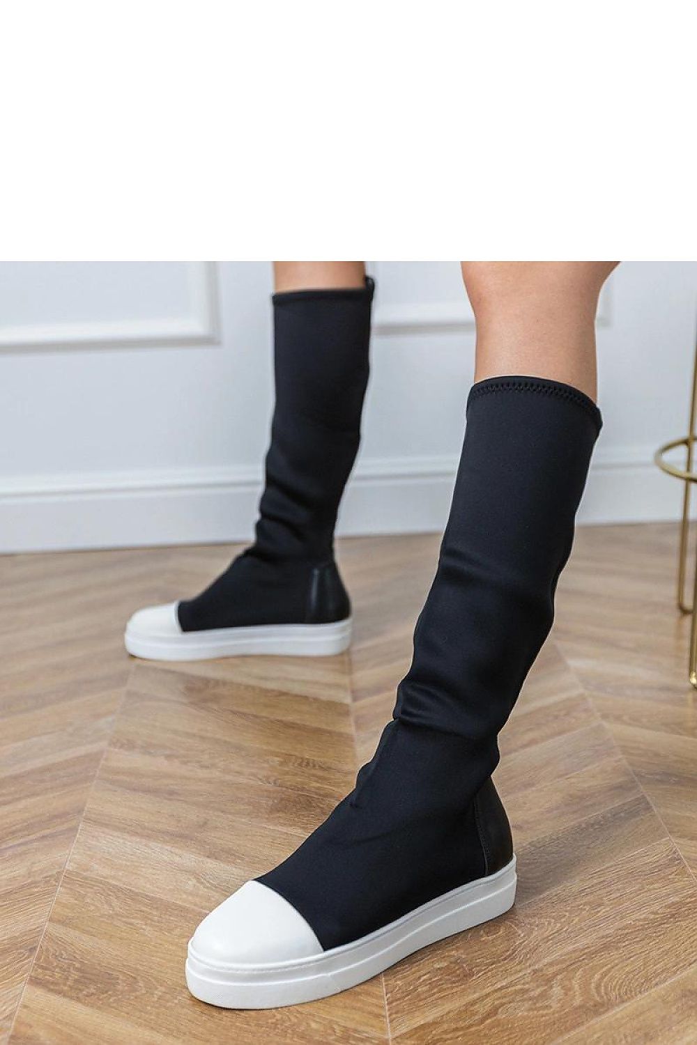 Women Thigh High Boots - Low Platform Shoes