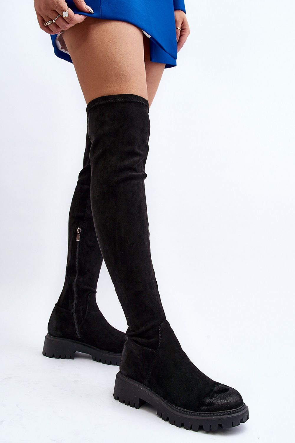 Women Thigh High Boots - Mid Platform Shoes