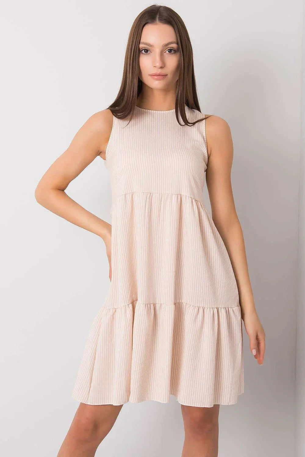 Women's Above Knee Day Dress – Regular Fit With Sleeveless