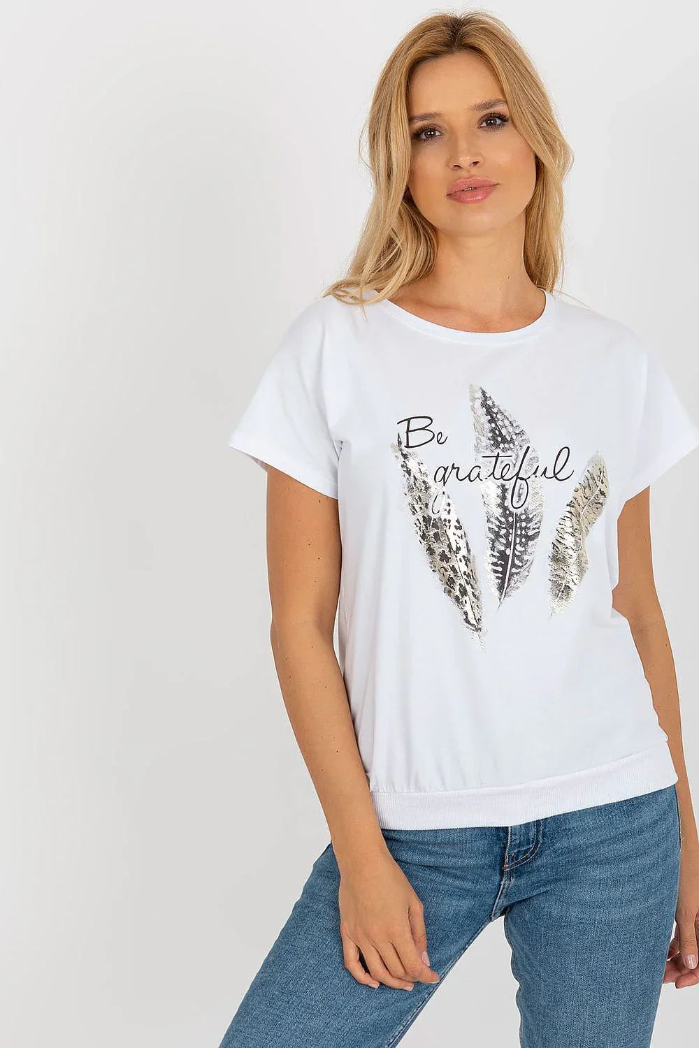 Women's Casual Blouse - Logo Waist Length