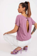 Women's Casual Blouse - Solid Waist Length