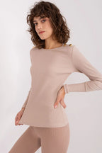 Women's Casual Blouse - Striped Waist Length