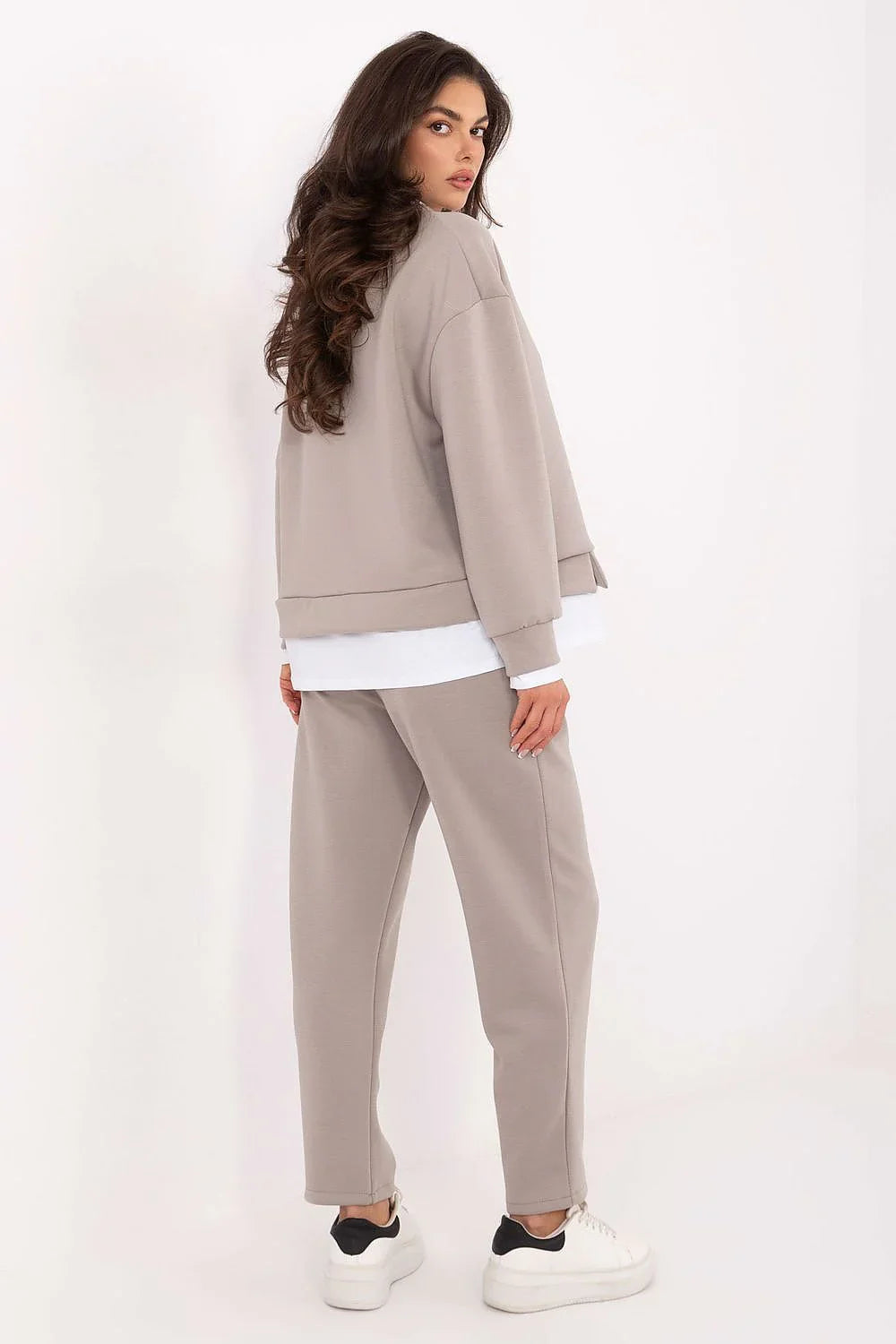 Women’s Chic Sweatshirt and Straight Leg Pants Set