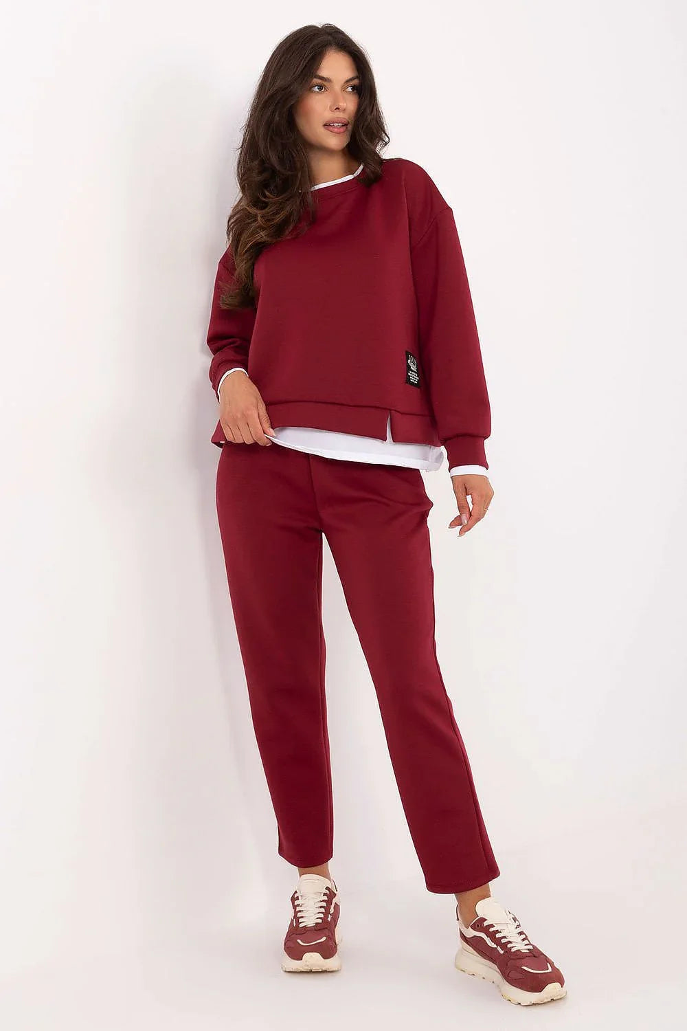 Women’s Chic Sweatshirt and Straight Leg Pants Set
