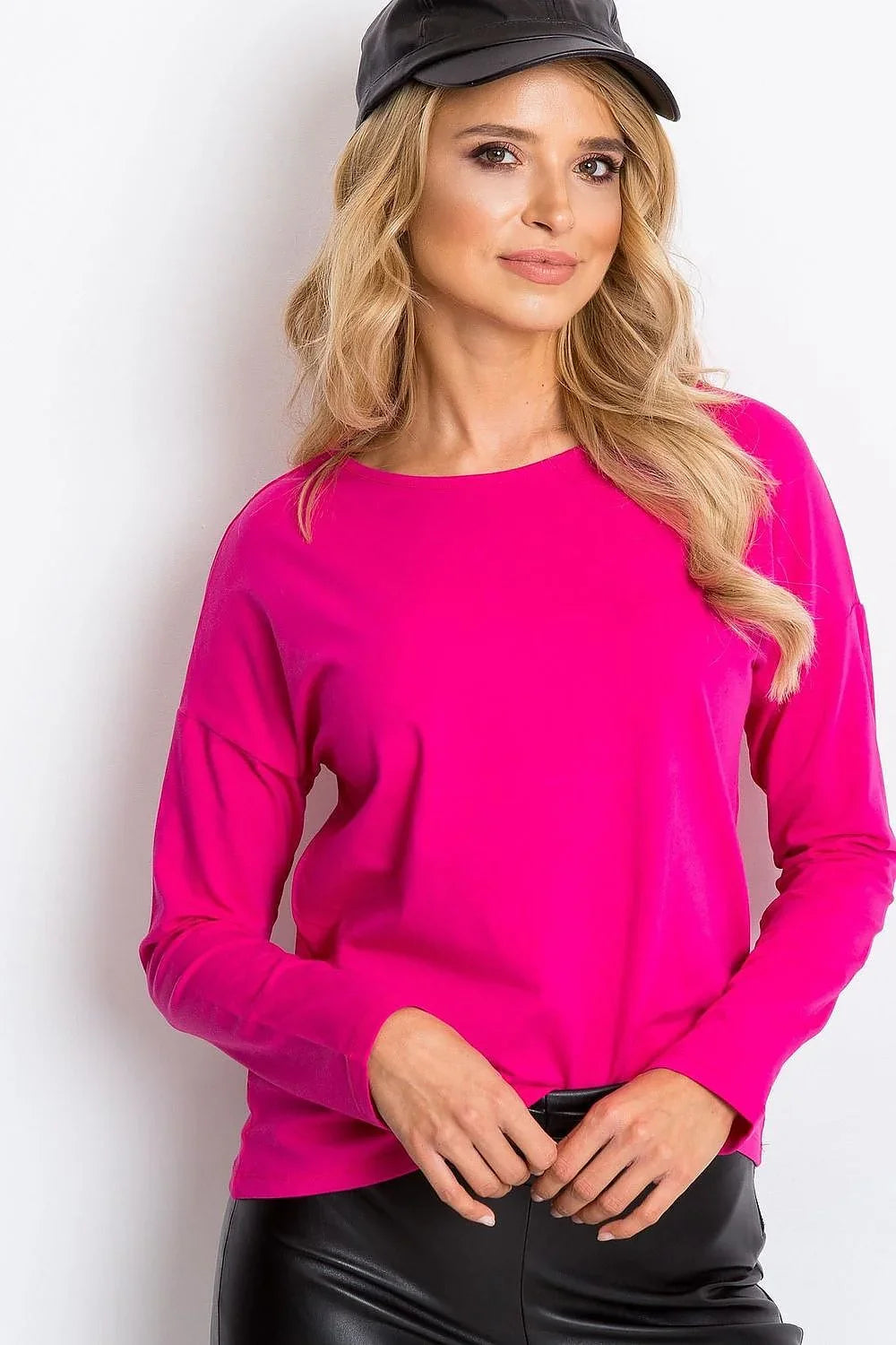 Women's Cotton Blouse - Solid Cropped Length
