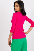 Women's Cotton Blouse - Solid Waist Length