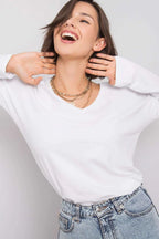 Women's Cotton Blouse - Solid Waist Length