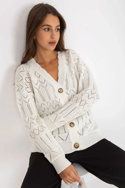 Women's Cotton Textured Cardigan Sweater - Guocali