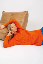 Women's Cozy Longline Cable Pullover Sweater