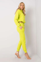 Women’s Cropped Hoodie and Tapered Pants Set