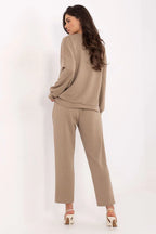 Women’s Elegant Sweatshirt and Straight Leg Pants Set