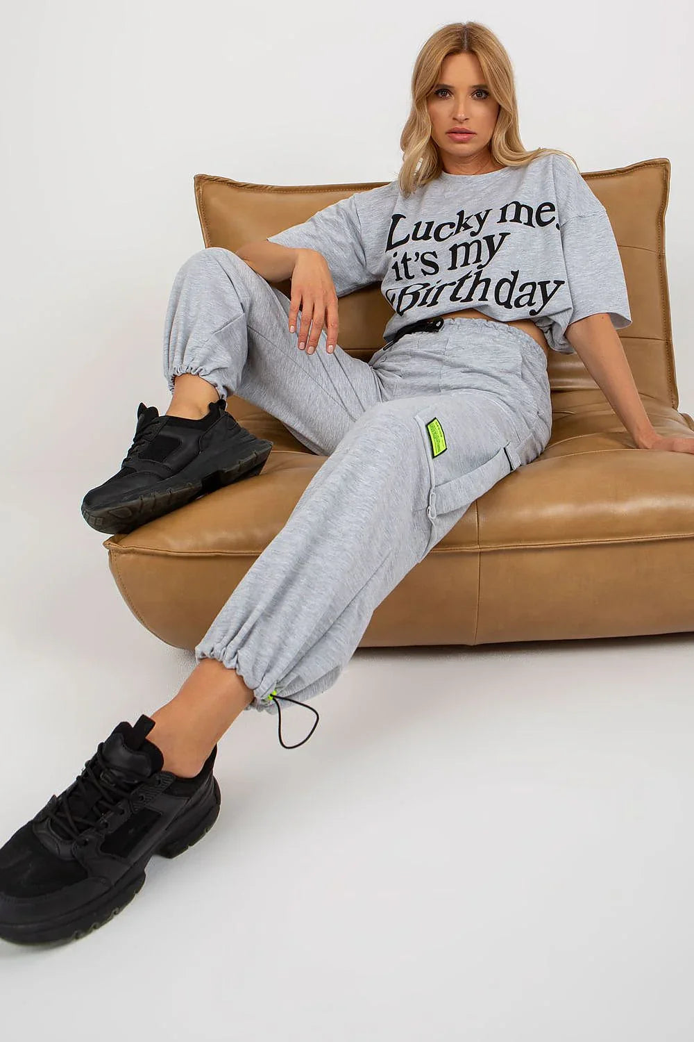 Women’s Graphic T-Shirt and Pants Tracksuit Set