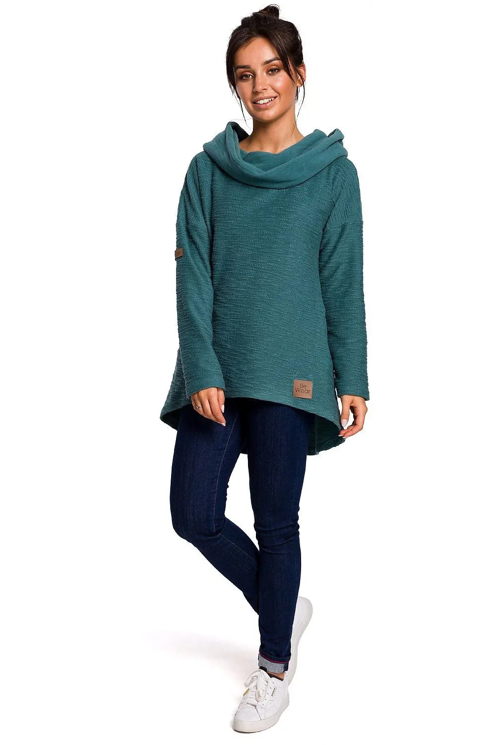 Women's Hoodie - Funnel/Scuba Hood With Relaxed Fit
