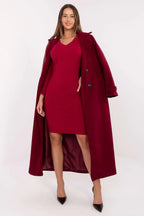 Women's Knee-Length Day Dress – Slim With Long Sleeves
