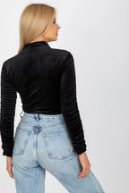 Women's Long Sleeve Blouse - Solid Waist Length