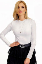Women's Long Sleeve Blouse - Solid Waist Length