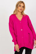 Women's Longline Button Cardigan Sweater