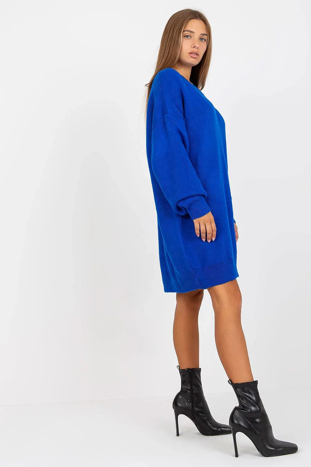 Women's Mini Day Dress – Oversized With Long Sleeves