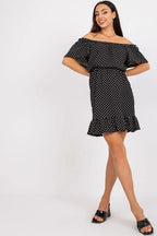 Women's Mini Day Dress – Regular Fit With Short Sleeves