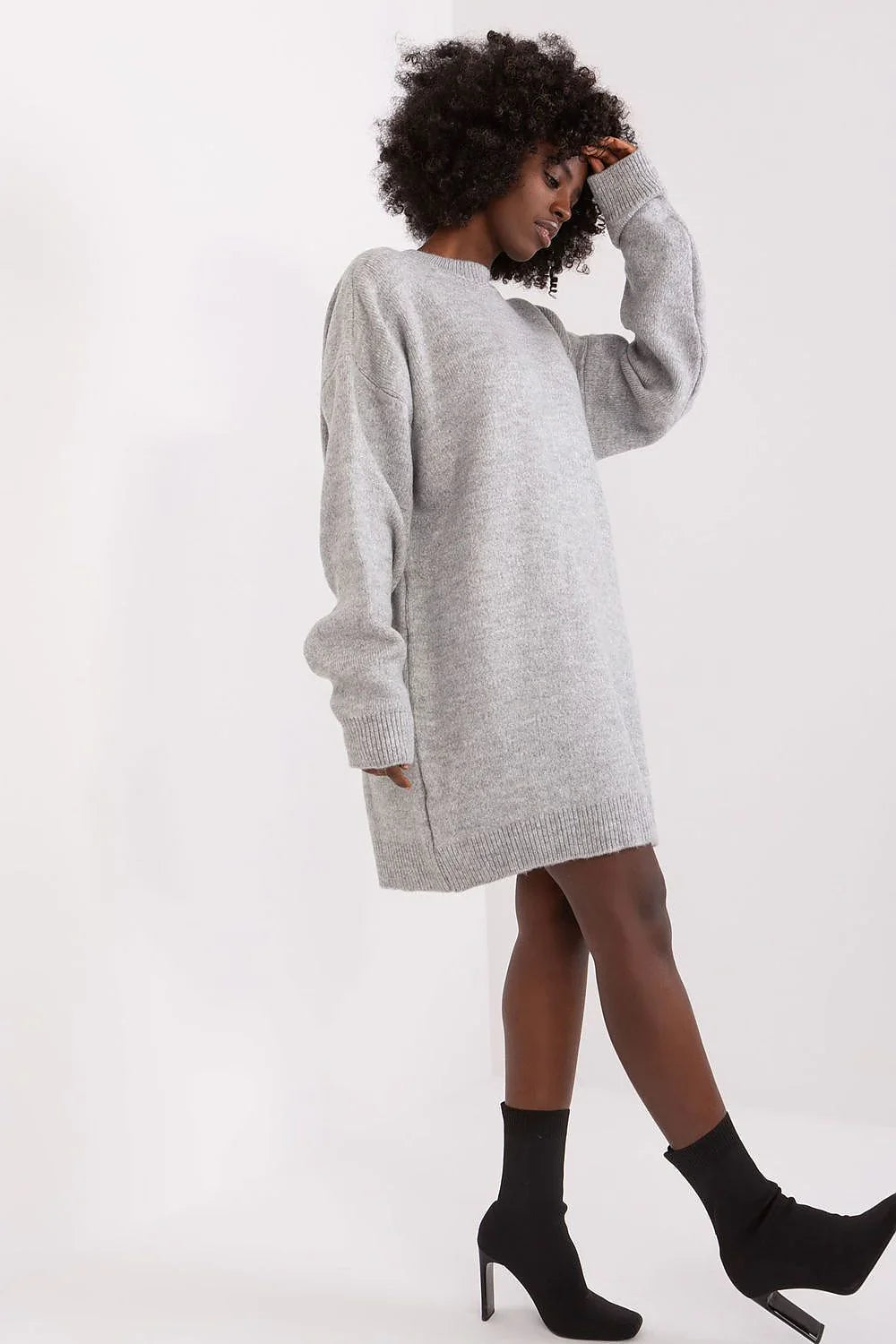 Women's Mini Day Dress – Relaxed With Long Sleeves